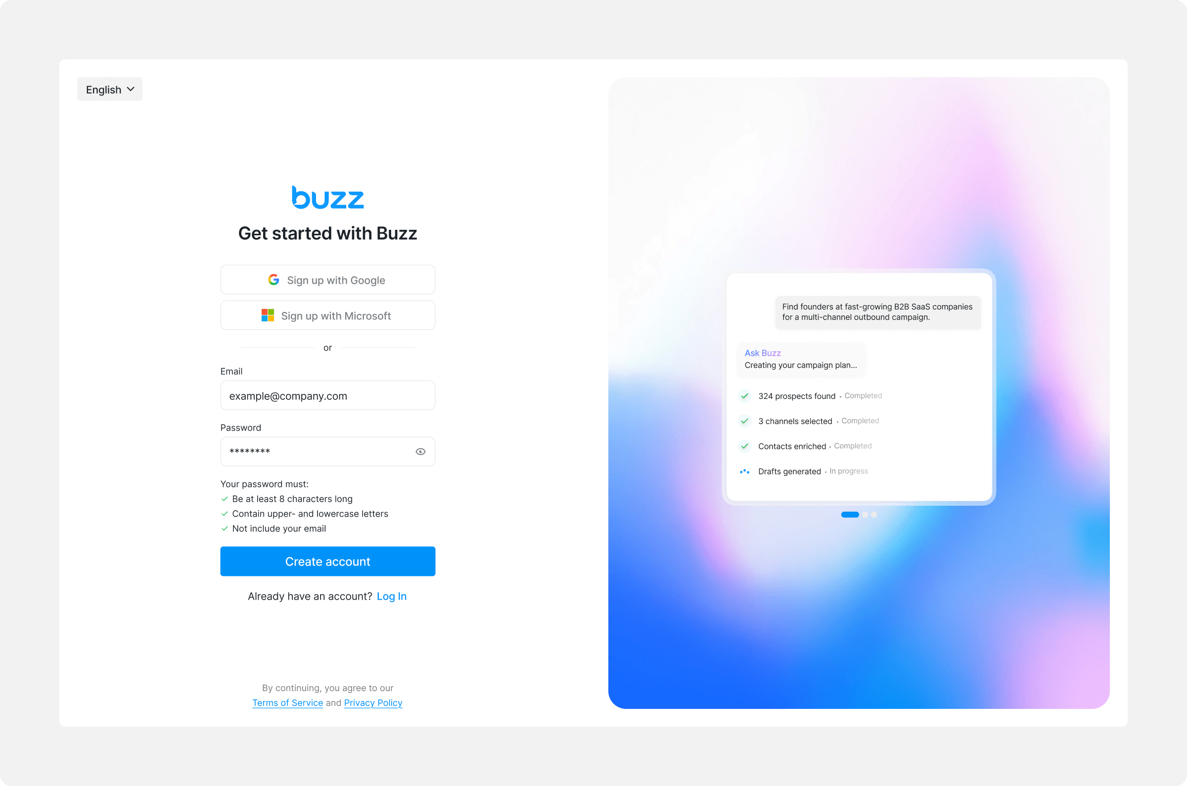 Self-serve signup and onboarding